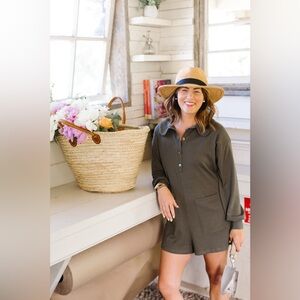 Smash + Tess Jillian Harris Cottage Collection Button-Up Romper